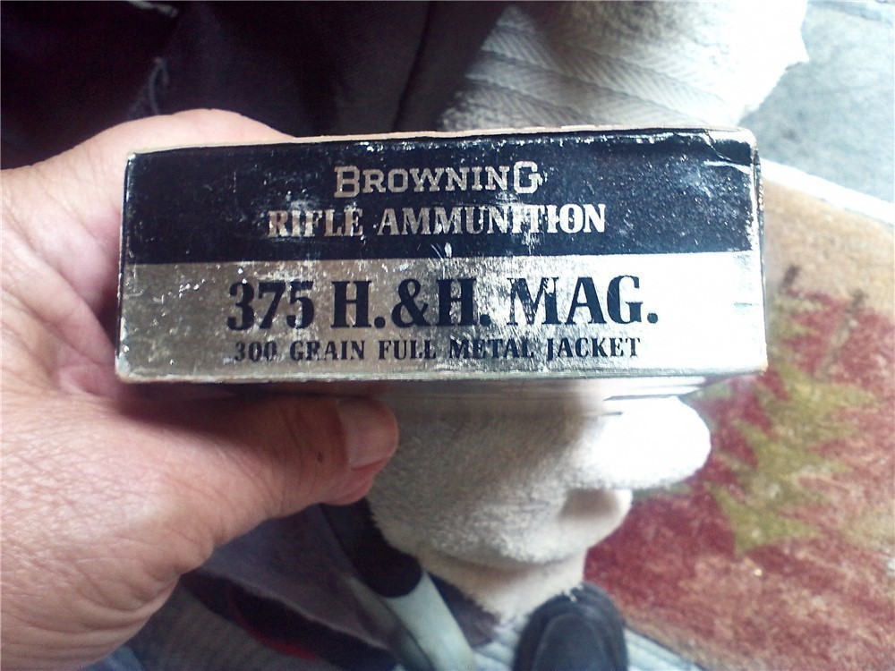 Browning 375 H&H mag300 gr. FMJ bullets-img-1