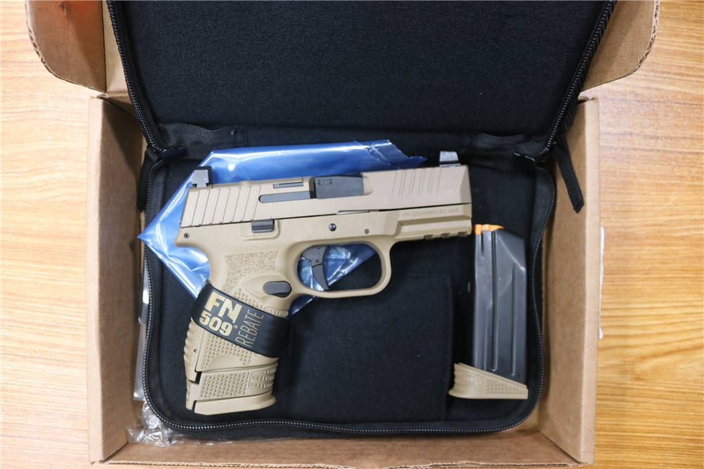 FN 509C 9mm 3.5" Barrel 15 Rounds Box 2 Mags-img-0