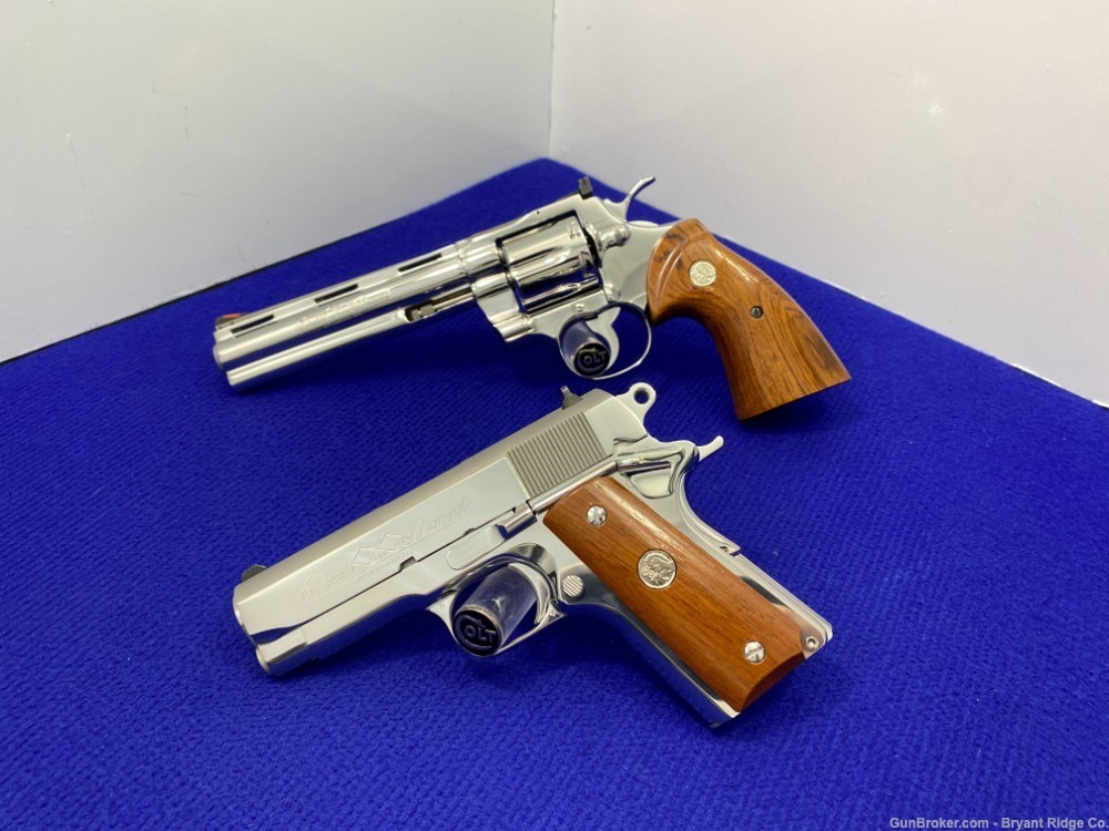 1986 Colt Double Diamond Python & Officers ACP *803 OF 1,000 EVER MADE* -img-19