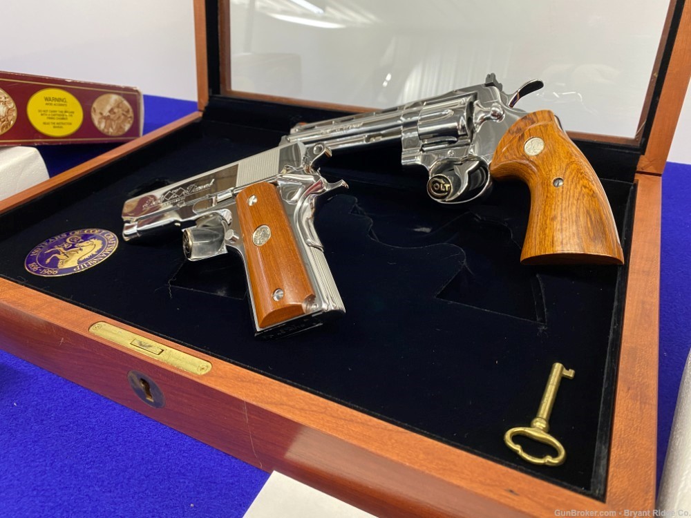 1986 Colt Double Diamond Python & Officers ACP *803 OF 1,000 EVER MADE* -img-8