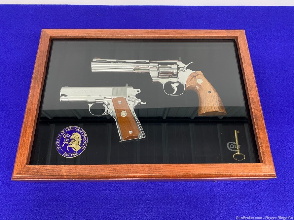 1986 Colt Double Diamond Python & Officers ACP *803 OF 1,000 EVER MADE* -img-13