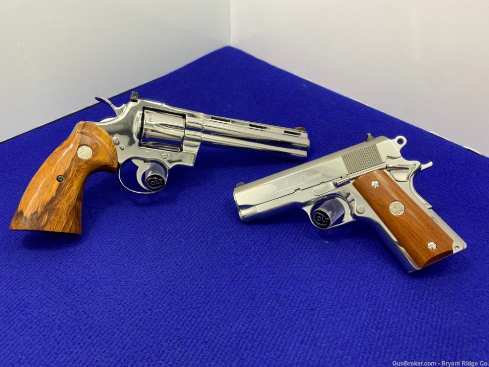 1986 Colt Double Diamond Python & Officers ACP *803 OF 1,000 EVER MADE* -img-21