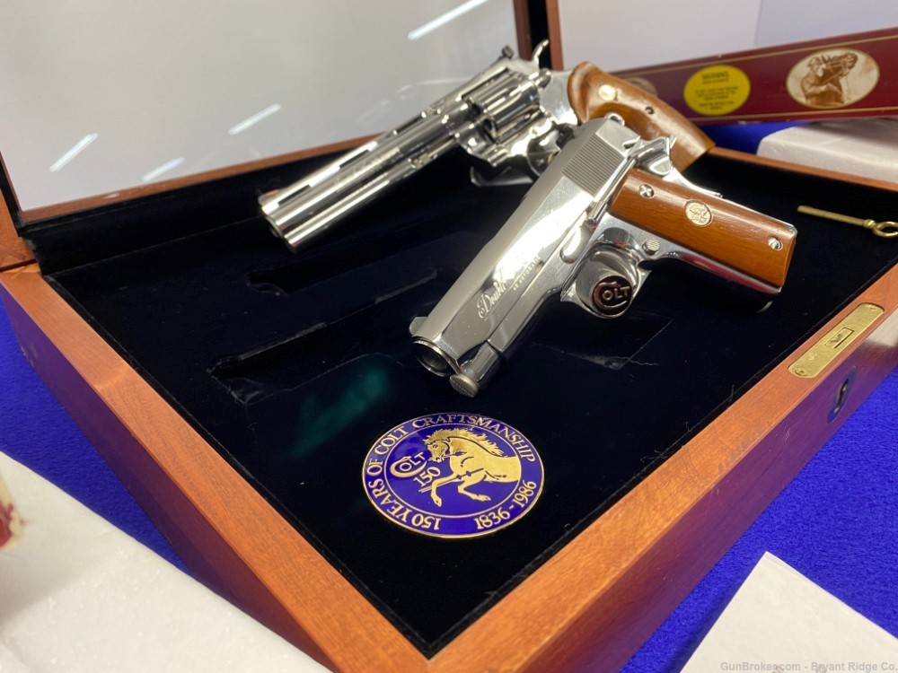 1986 Colt Double Diamond Python & Officers ACP *803 OF 1,000 EVER MADE* -img-7