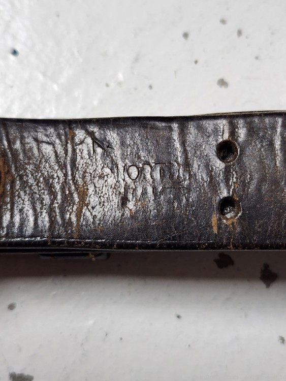 Rare Worthington WWI Leather/Brass 1903/1903A3/M1 Garand Sling 1907-img-2