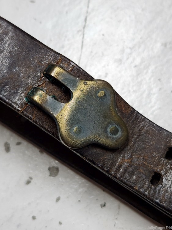 Rare Worthington WWI Leather/Brass 1903/1903A3/M1 Garand Sling 1907-img-4