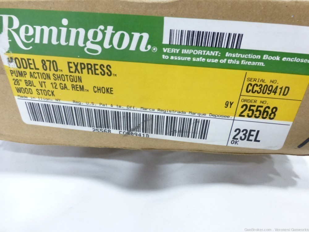 New Old Stock Remington 870 Express VT REM Choke  4+1 12 GA 28" Wood 25568-img-13