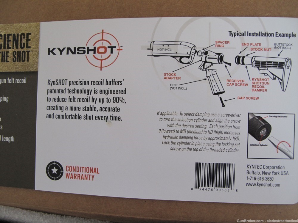 ADJUSTABLE Hydraulic Shotgun Recoil REDUCING Buffer Tube KYNSHOT KYNTEC-img-4