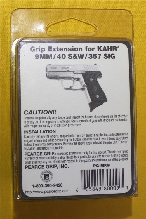 Pearce grip extensions PM-MK9 9/40/357 Kahr Micro-img-1