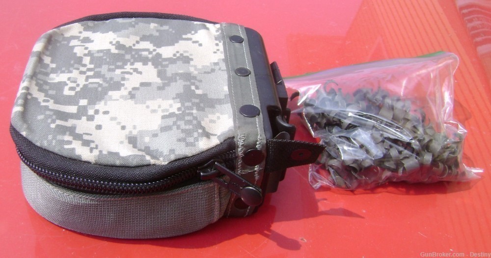 M249 Soft Ammo Pouch 200 Round ACU Green Pattern with 100 links-img-2