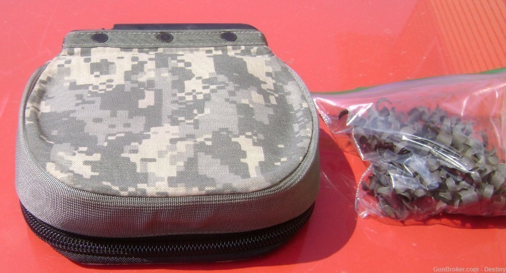 M249 Soft Ammo Pouch 200 Round ACU Green Pattern with 100 links-img-3