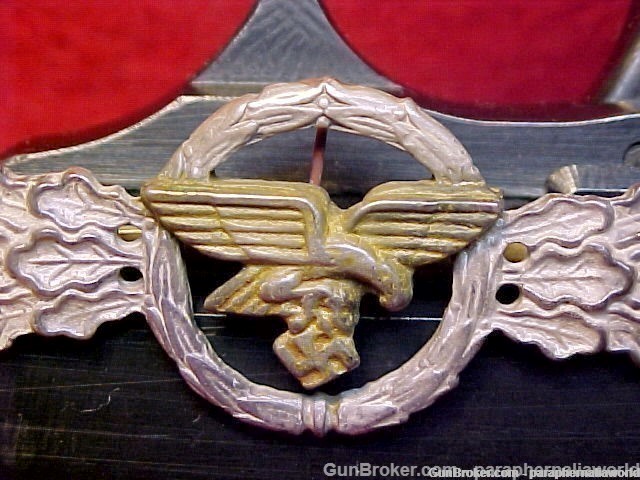 Luftwaffe Silver Tran & Glider Clasp G.H.OSANG.900 Silver, ENGRAVED & DATED-img-1