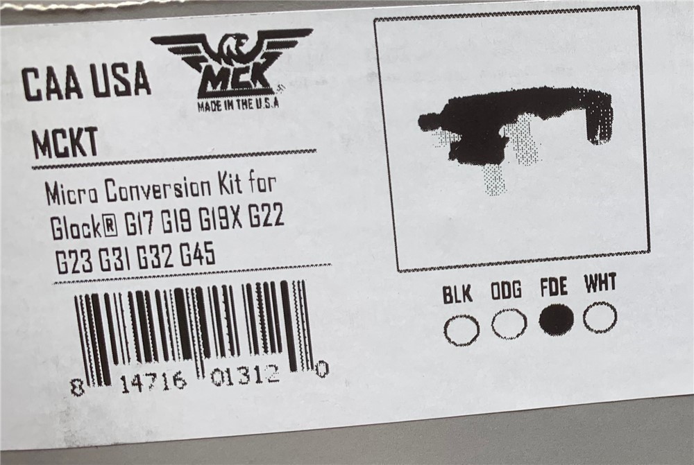 CAA MCK Roni Micro Conversion Kit for Glock 17 19 22 23 TAN-img-2