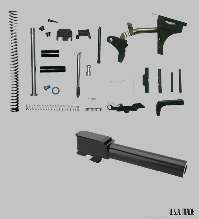 Fits GL0CK 17 Gen 3 Lower Parts Kit G17 Upper Slide Completion 9mm + Barrel-img-0