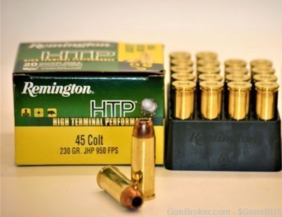 410+45LC COMBO Winchester 2.5In 410 Predator + Rem HTP 230gr HTP JHP 45 LC-img-1