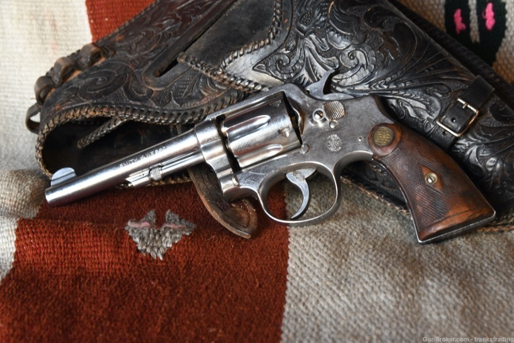 Smith & Wesson S&W 1905 4th change 38 Spl 5 inch BBL Nickel X sheriff's gun-img-7