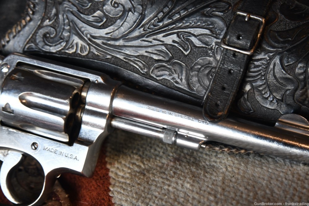 Smith & Wesson S&W 1905 4th change 38 Spl 5 inch BBL Nickel X sheriff's gun-img-4