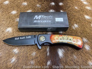 MTech "Dead Man's Hand" folding knife with a 3.75" blade-img-0