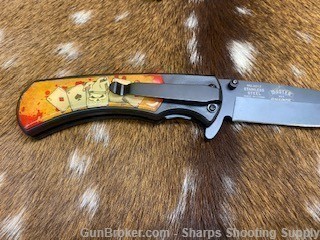 MTech "Dead Man's Hand" folding knife with a 3.75" blade-img-2