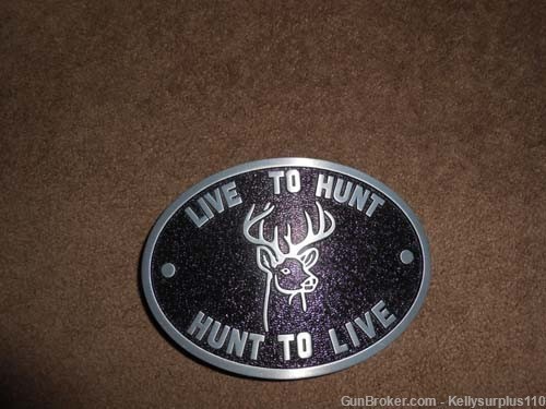  Live To Hunt Belt Buckle - BO862-img-0
