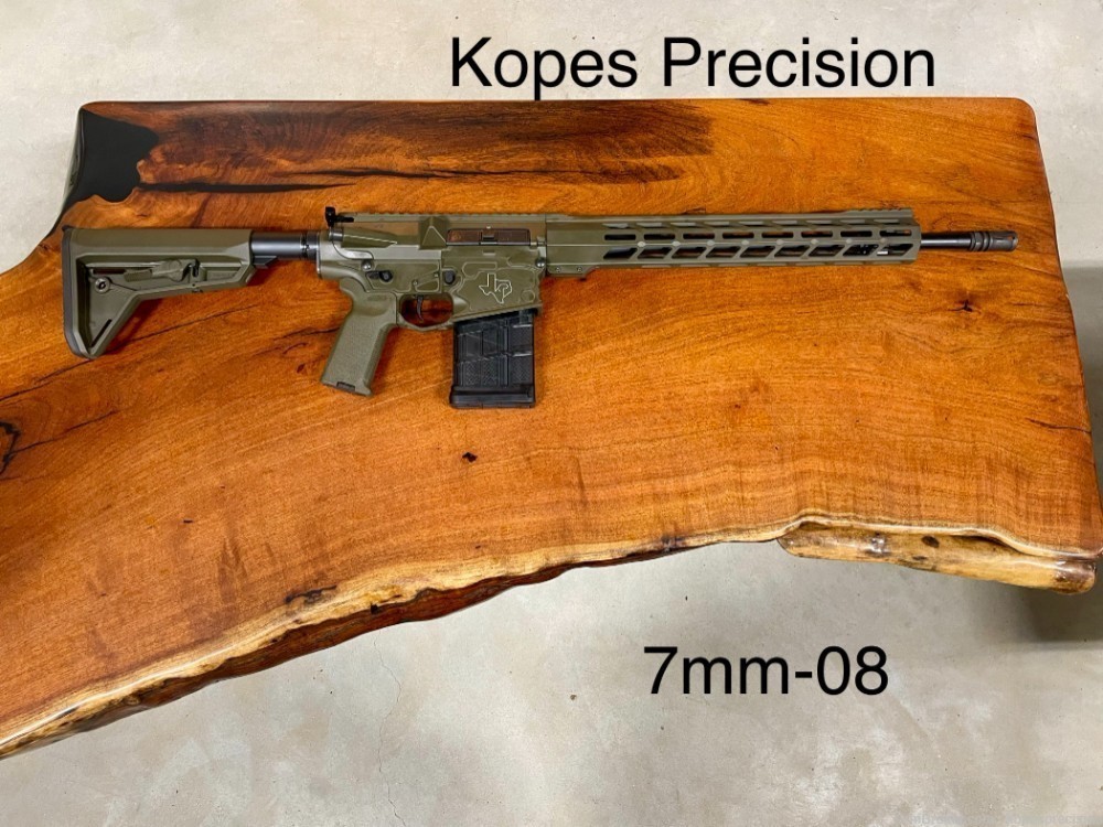 Spring Sale! Kopes Precision 7mm-08 AR-10 Rifle, Olive Drab Green ODG-img-0