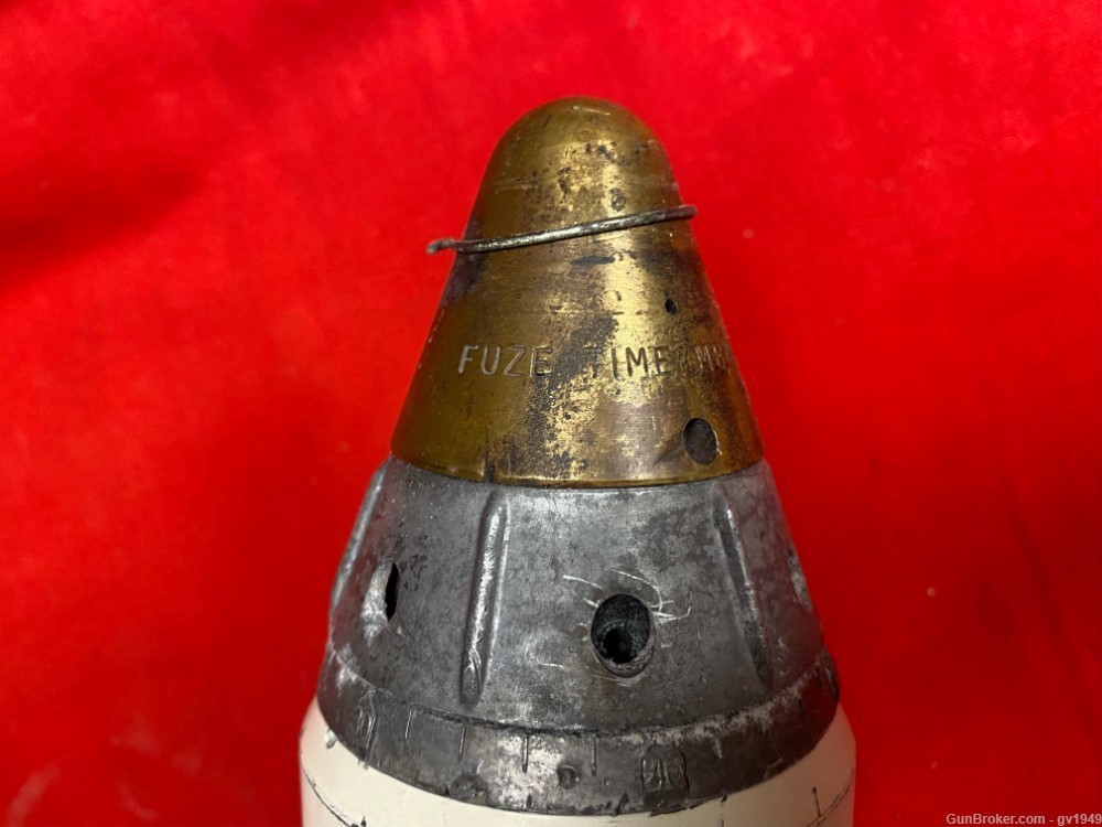 Vietnam Era USGI 81MM Illumination Mortar With Matching Tube & Fuze-img-8