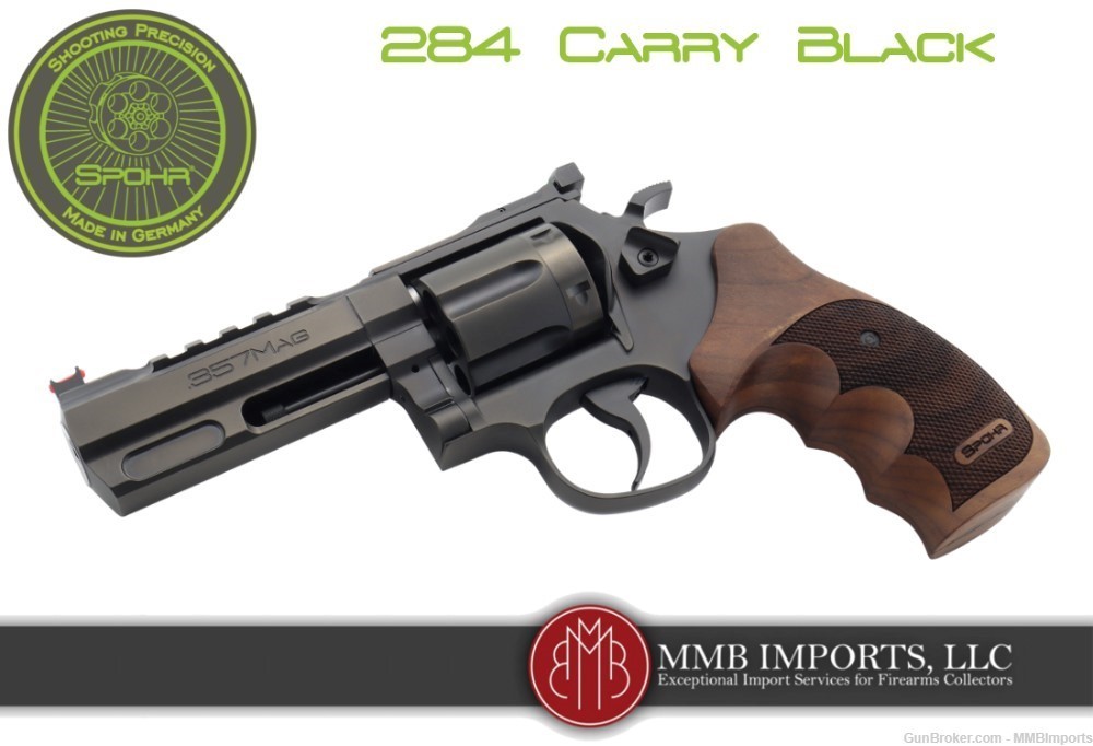 New 2024 Model: Spohr 284 Carry Black .357 Revolver-img-0