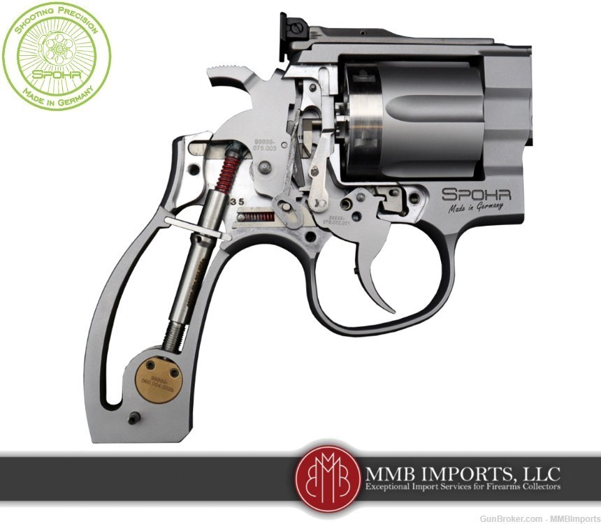 New 2024 Model: Spohr 284 Carry Stainless .357 + 9mm Cylinder-img-6