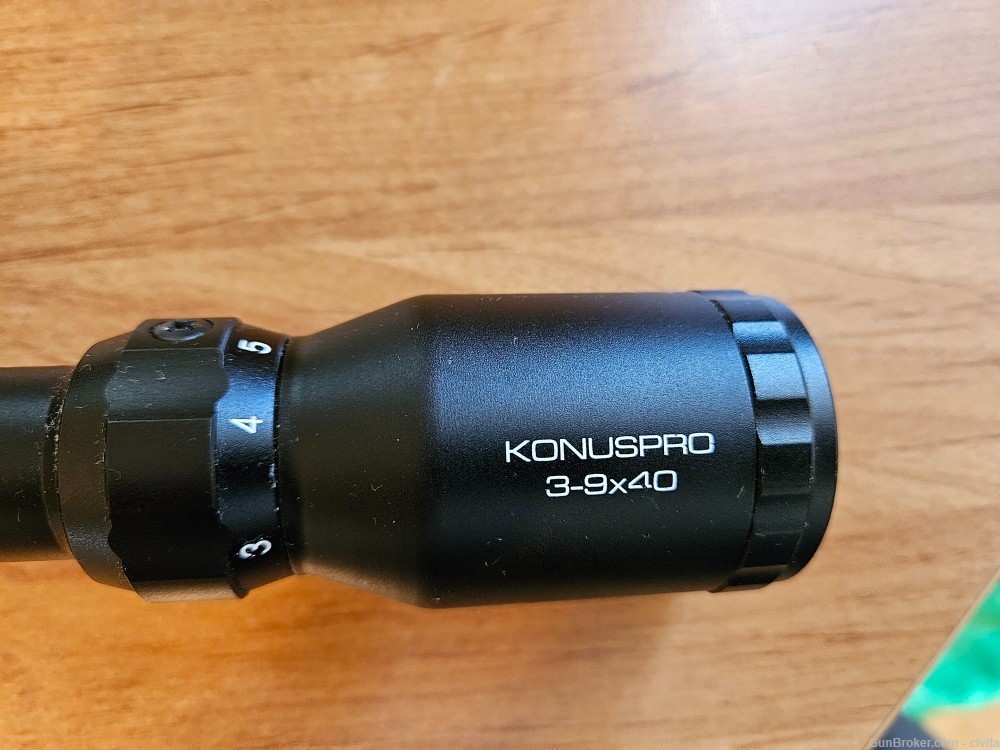 KonusPro 3-9x40 Scope Duplex Rangefinder Reticle-img-2