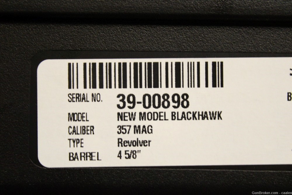 NEW Ruger New Model Blackhawk (357 Magnum, 4.6", Blued) 0306-img-1
