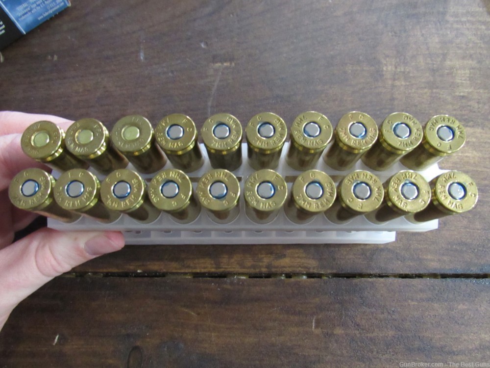 20 Rounds Mixed Federal & PPU 7mm Remington Rem Mag Soft Point 150 Gr Ammo-img-3