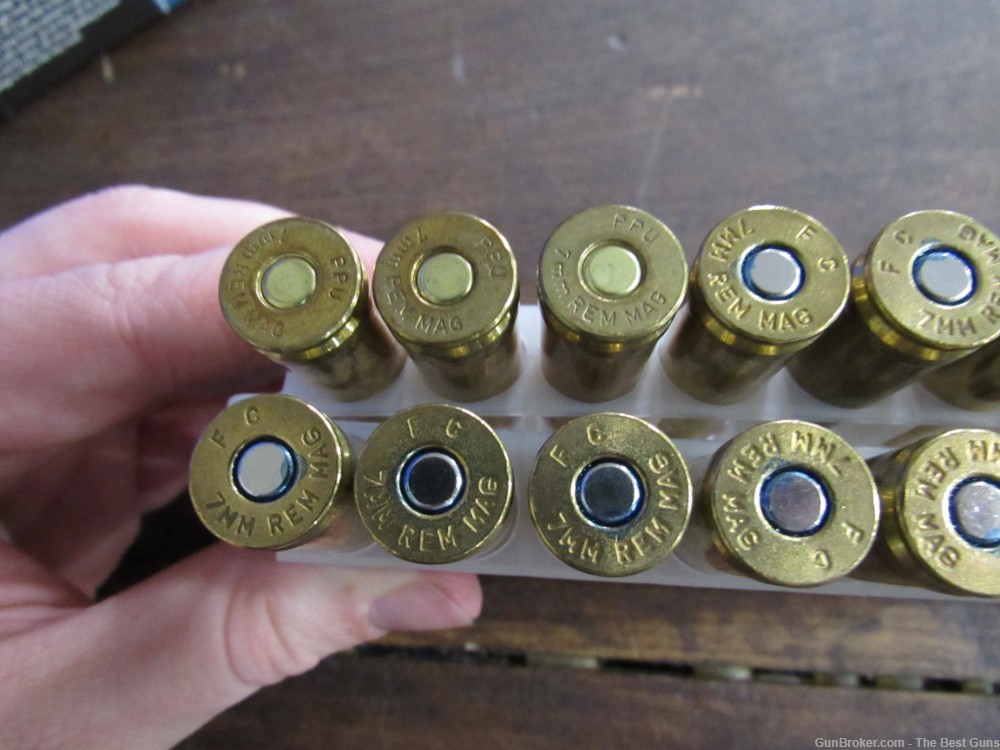 20 Rounds Mixed Federal & PPU 7mm Remington Rem Mag Soft Point 150 Gr Ammo-img-5