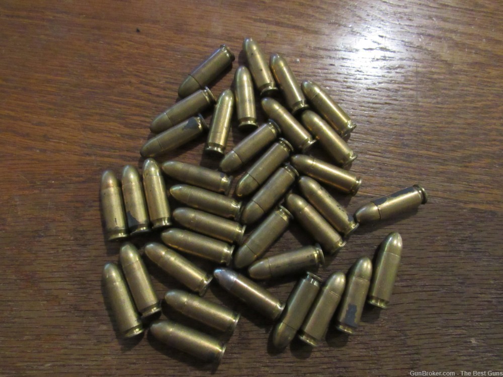 35 Round Loose Mixed Mfg. Lot 9mm Largo FMJ Pistol Ammo 35 Count 9x23mm Rds-img-0