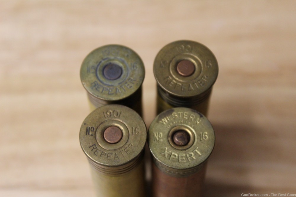 16 Gauge #7 1/2 Shotgun Shells Reloaded ammo lot for parts 4 paper shells-img-2