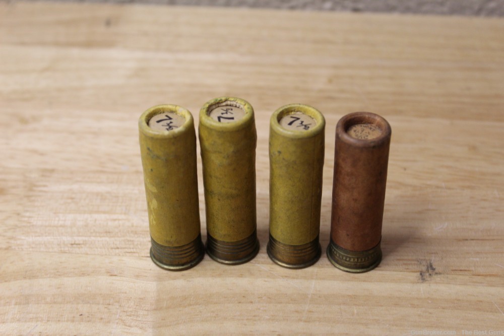 16 Gauge #7 1/2 Shotgun Shells Reloaded ammo lot for parts 4 paper shells-img-0