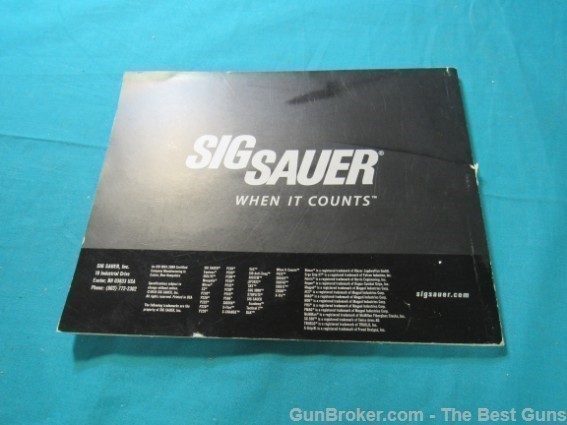 Sig Sauer 2008 Manufacture Products Catalog Manual-img-1