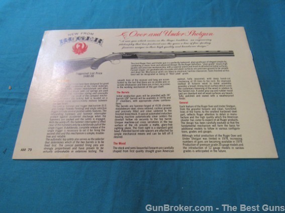 Ruger 30 Years of Firearms 1979 Product Catalog-img-1