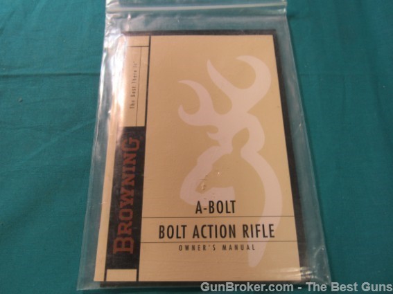 Browning Arms A-Bolt Bolt Action Owners Manual-img-0