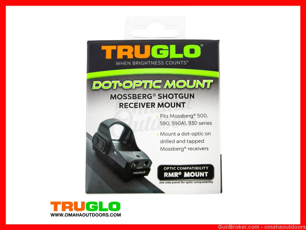 TRUGLO Shotgun Receiver Red Dot Mount Mossberg Trijicon RMR TG8955M2-img-0