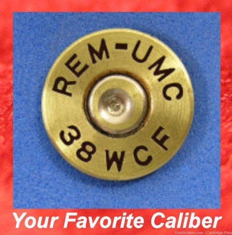 Remington REM-UMC  38-40 WIN Cartridge Hat Pin  Tie Tac  Ammo Bullet-img-0