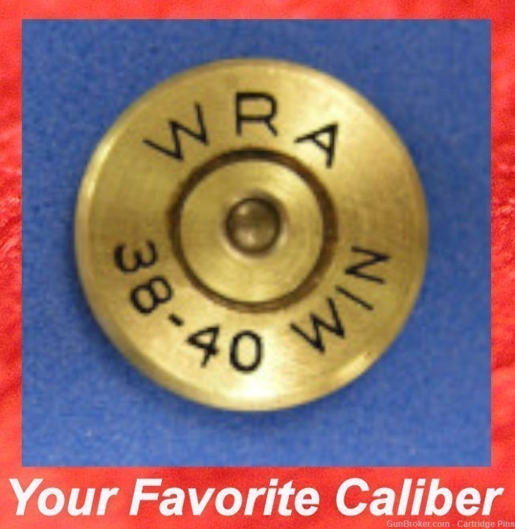 Winchester WRA  38-40  WIN  Cartridge Hat Pin  Tie Tac  Ammo Bullet-img-0