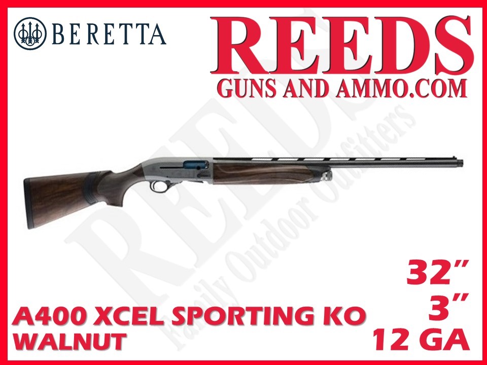 Beretta A400 Xcel Sporting KO Walnut Gray 12 Ga 3in 32in J42CK12-img-0