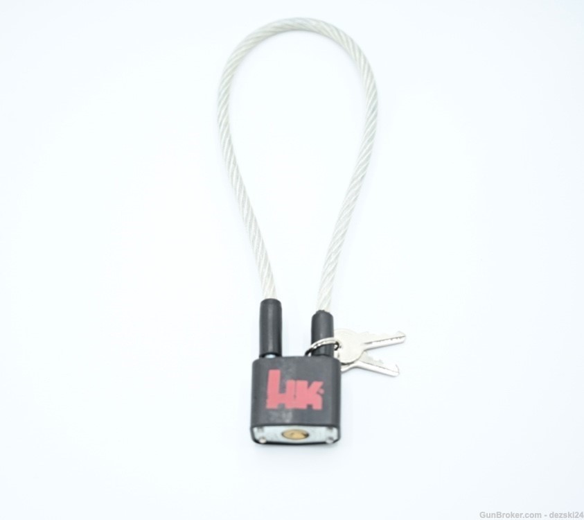 HECKLER & KOCH HK ORIGINAL BRAIDED CABLE WIRE CABLE LOCK HK USP MARK23 New-img-0
