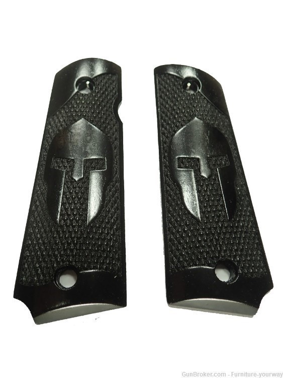 -Ebony Spatan Grips for Browning 1911-22 1911-380 Grips-img-0