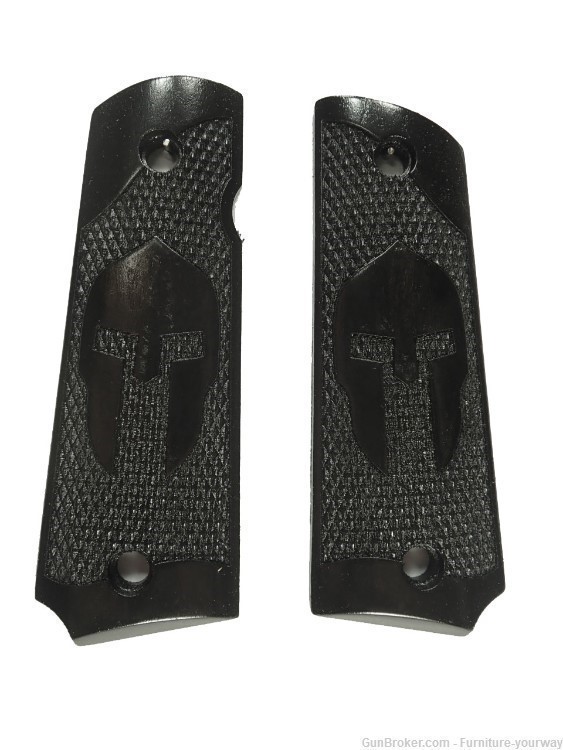 -Ebony Spatan Grips for Browning 1911-22 1911-380 Grips-img-1