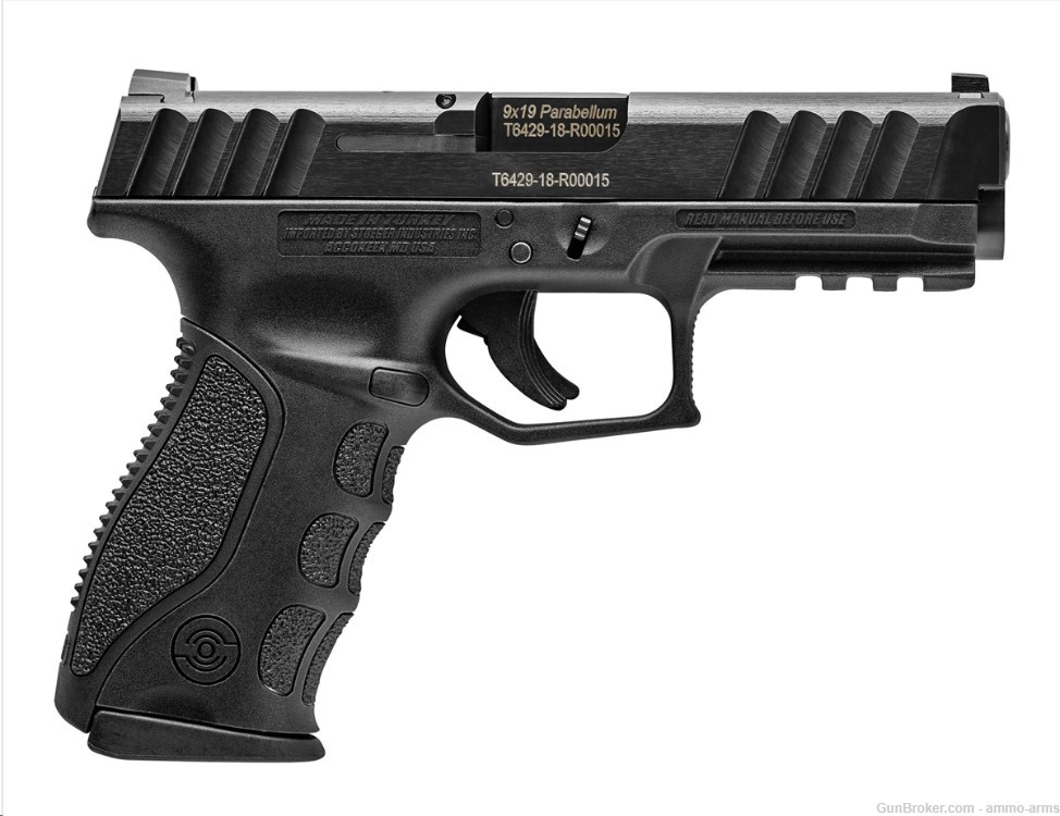 Stoeger STR-9 Semi-Auto Pistol 9mm Luger 4.17" Black 15 Rounds 31720-img-1