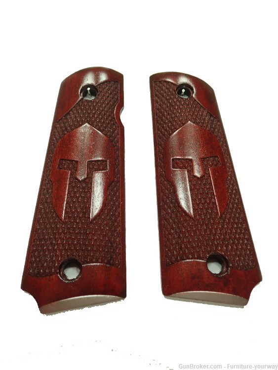 -Rosewood Spartan Grips for Browning 1911-22 1911-380 Grips-img-0