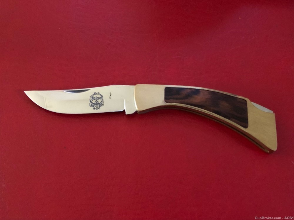 Falcon Famous Blades Italy “Tracker” Large Lockback Pocket Knife NOS-img-0