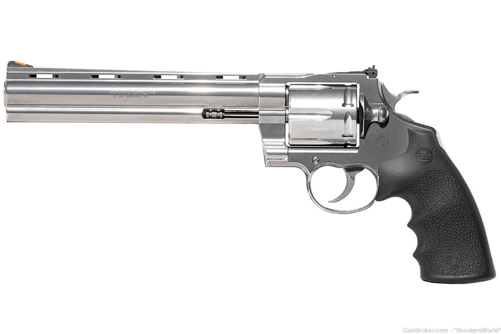 Colt Anaconda 44 Magnum DA/SA Revolver 8" Barrel SS Finish - NIB-img-1