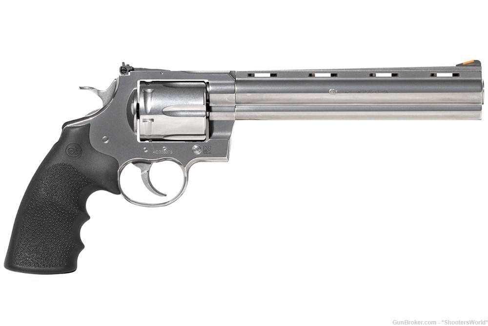Colt Anaconda 44 Magnum DA/SA Revolver 8" Barrel SS Finish - NIB-img-0
