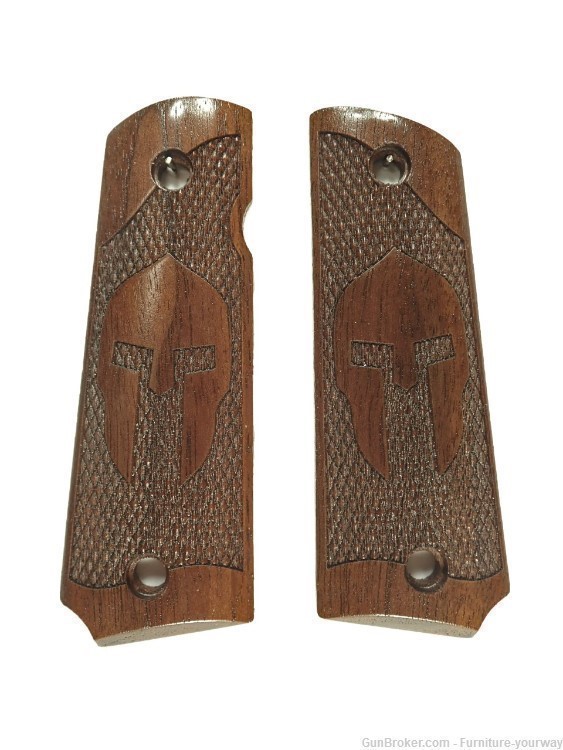 -Walnut Spartan Grips for Browning 1911-22 1911-380 Grips-img-1